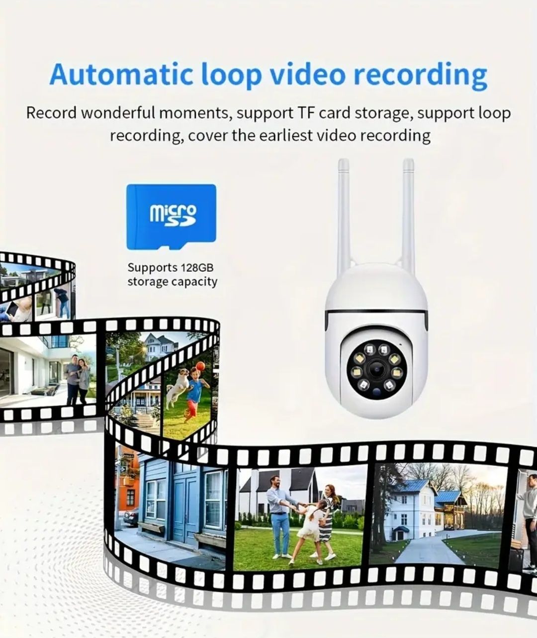 Camera ip Camera Supraveghere Video, Baby Monitor Full HD 360 grade