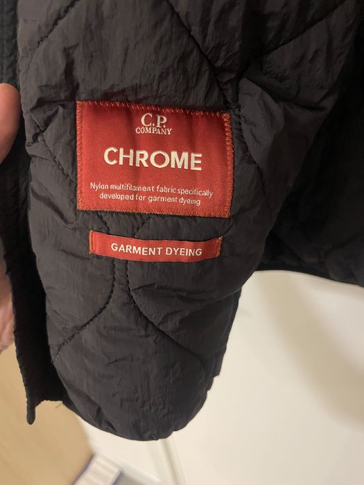 C.P. Company Chrome Quilted Goggle Jacket – Black (06CMSS253A 002246G)