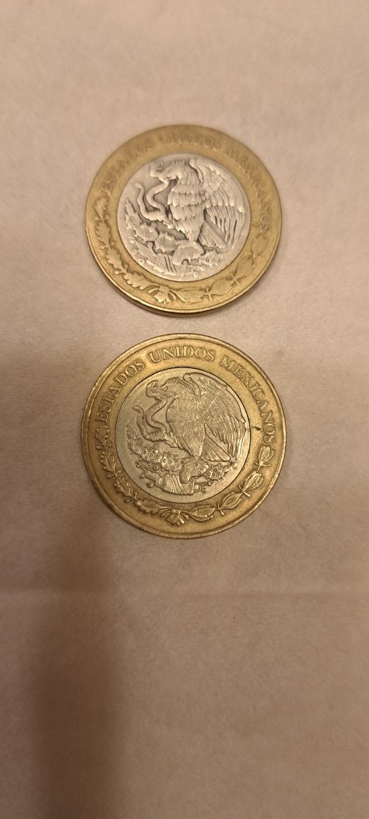 Monezi100lei Mihai Viteazu,500 Regele Mihai,10 pesos Mexic