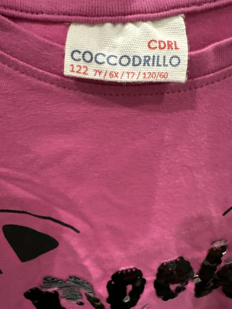 Bluza Coccodrillo pink 122 cm 7 ani