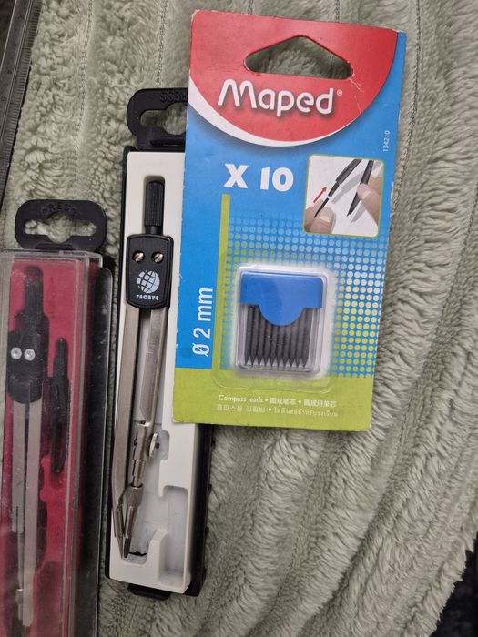 Степлер, дырокол, циркули, файлы файловые папки