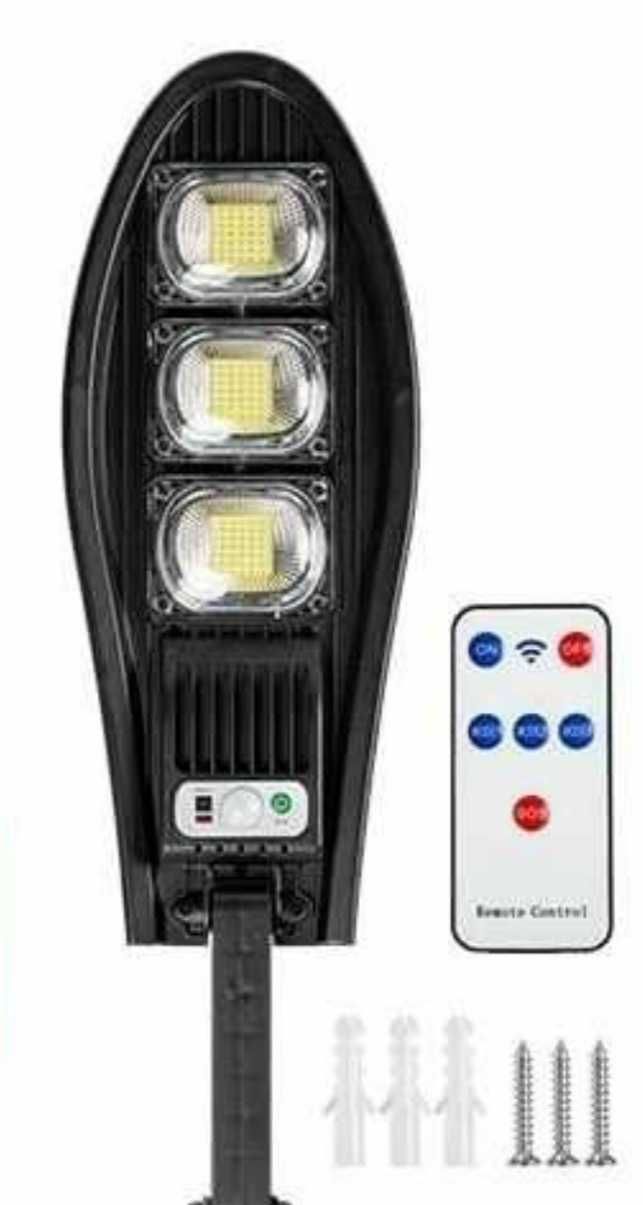 5бр 2400w=99.90 Соларна LED/Лед/ Лампа IP65 + стойка за монтаж+диста