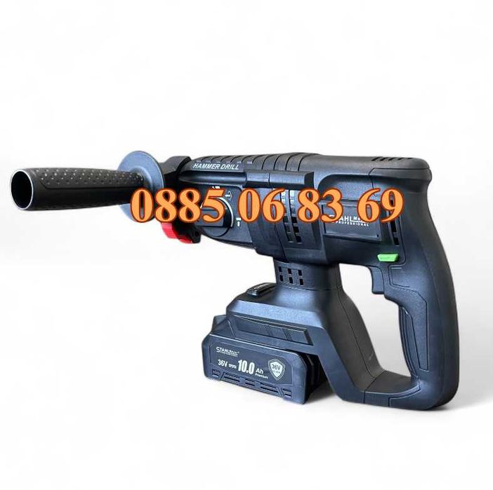 К-т Акумулаторен перфоратор, ъглошлайф 125 мм, гайковерт/винтоверт 36V