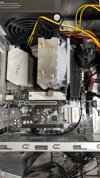 12 поточный intel Core i5 10400F 4.3
Ghz 6 ядер + 4 слота В460М PRO4