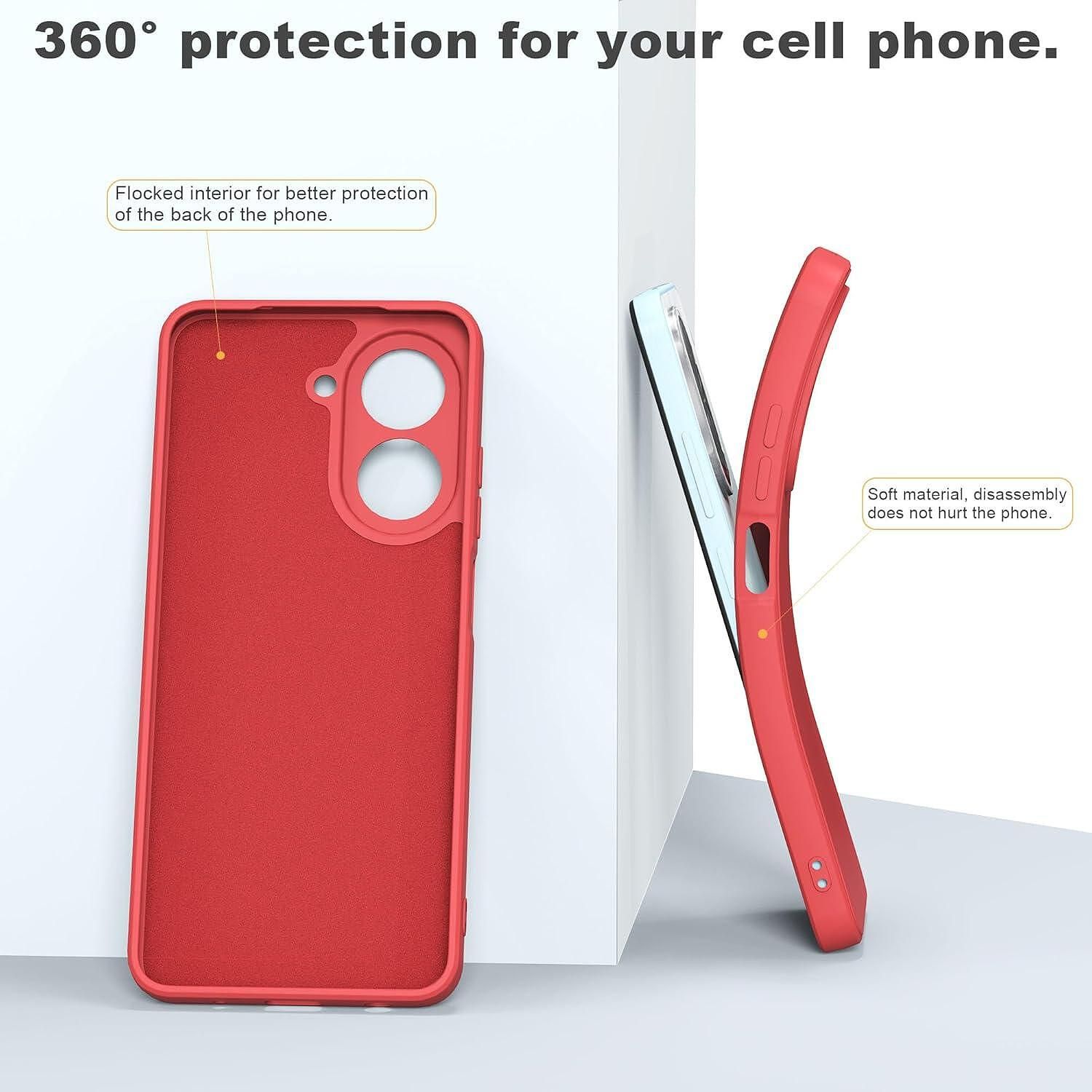 Матов Силиконов Кейс за Xiaomi Redmi A5 - Червен