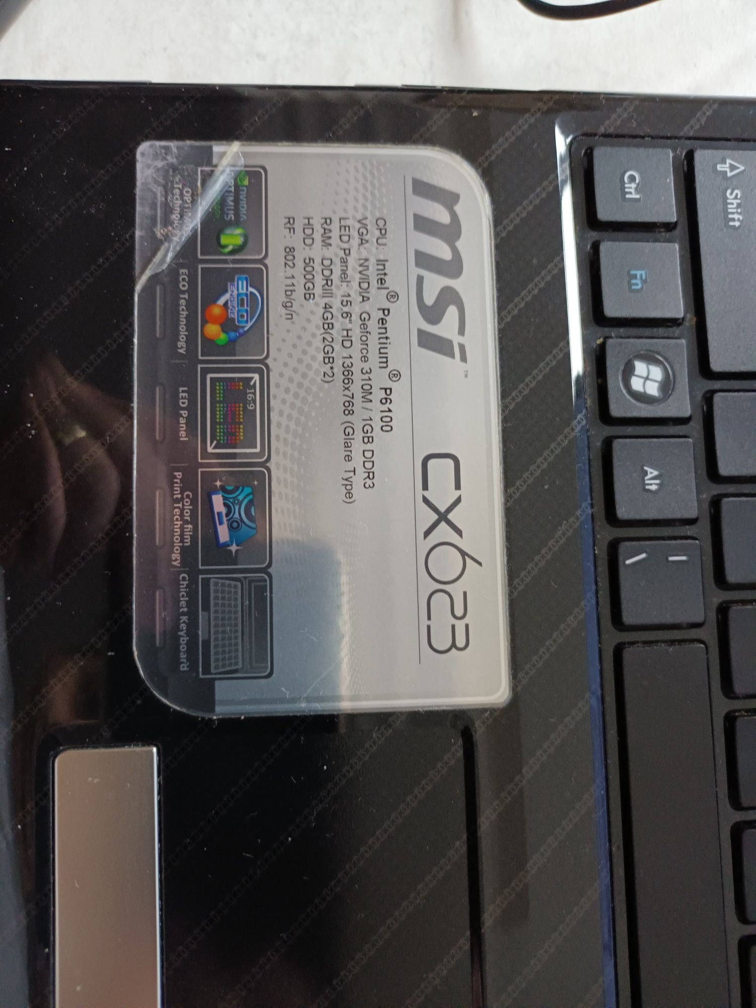 Laptop MSI CX 623