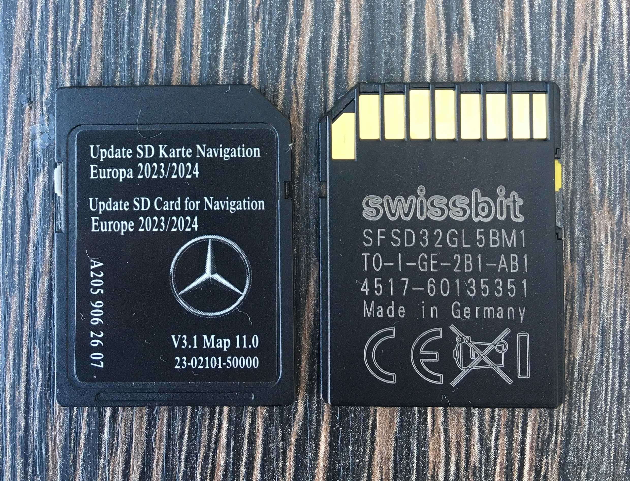 2024-2025 Hu55 Entry Nav Traffic life Mercedes Audio 20 NTG5.5 Sd Card