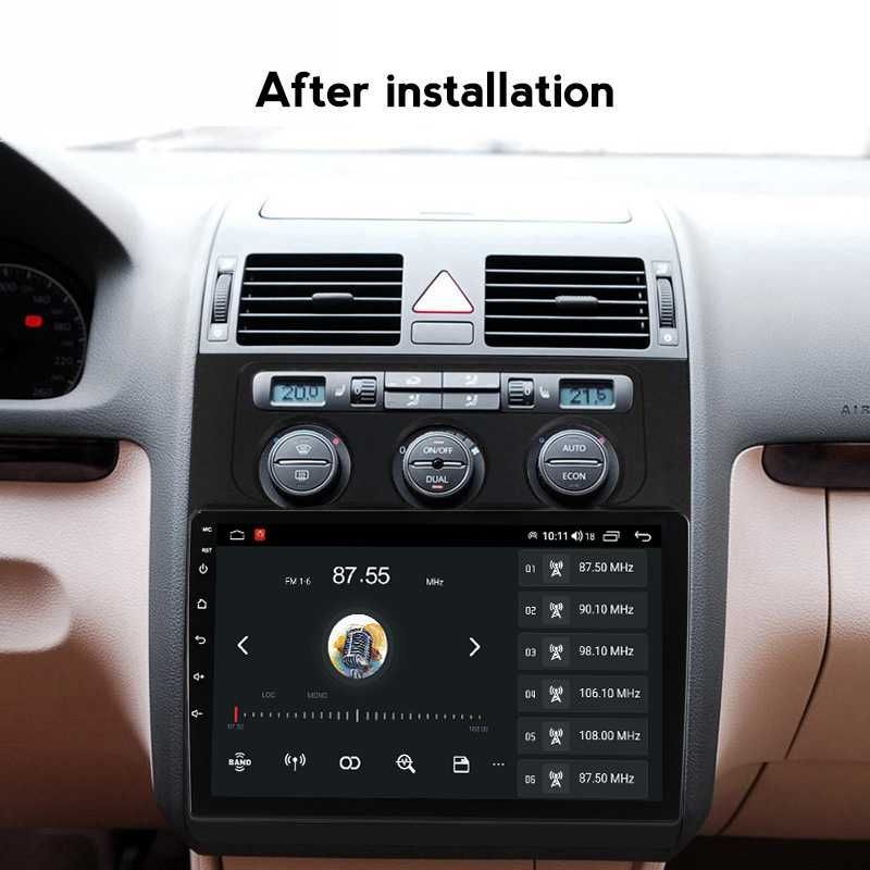 Navigatie VW Touran 2003 -2010, 10 INCH 2GB RAM, DSP, Android13