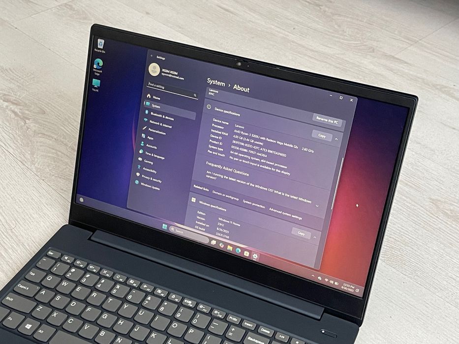 Laptop Lenovo IdeaPad S340, Ryzen 3, 4GB RAM, SSD 128GB