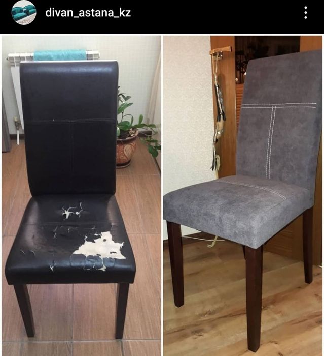 рестоврация  перетяжка мягой мебели, стульев