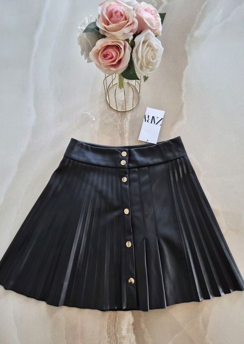 Кожени поли "Zara"