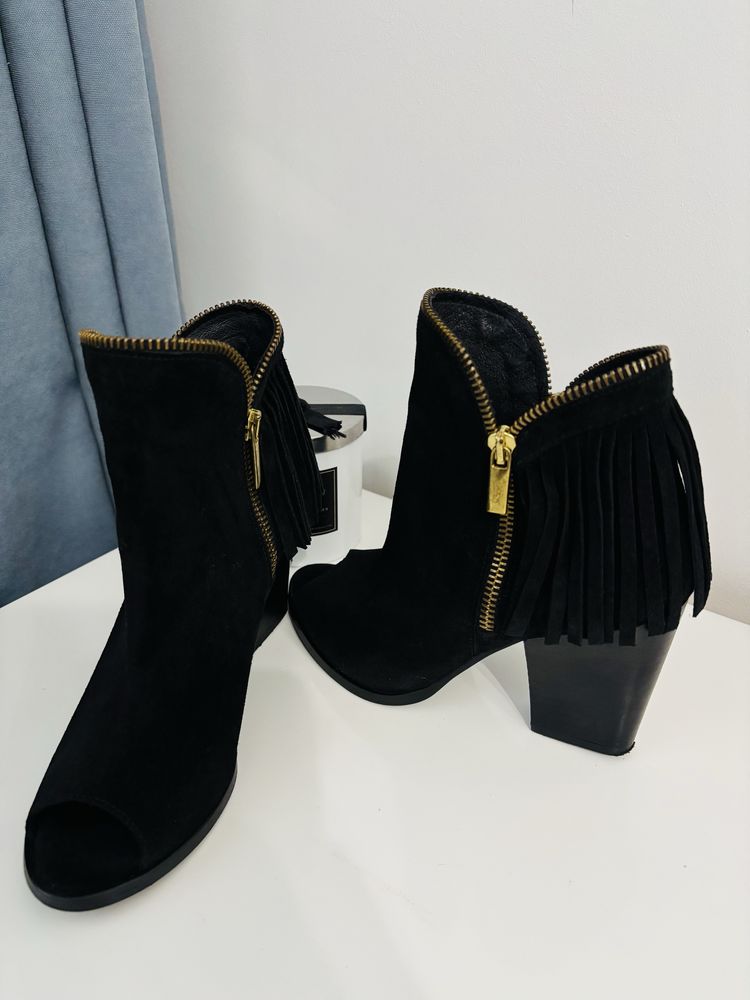 Botine din piele intoarsa-STELLA-35
