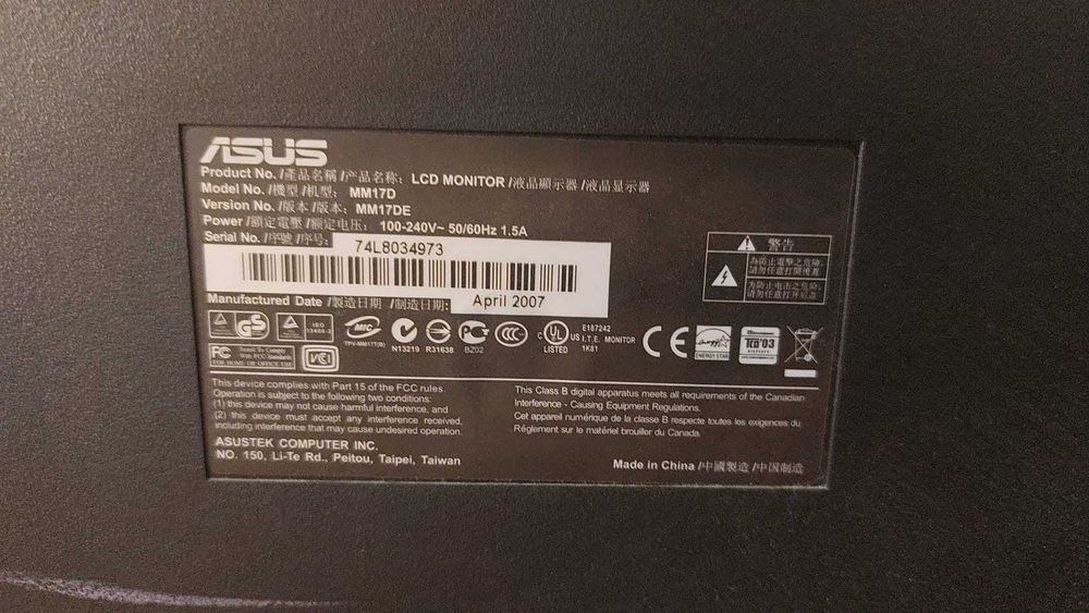 2 bucati monitor Asus second hand