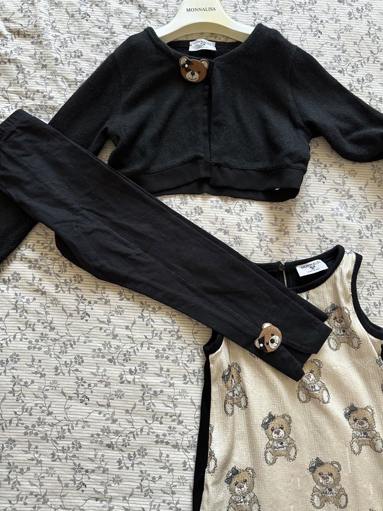 Monnalisa сет - яке , рокля , жилетка , клин , блуза 6 г