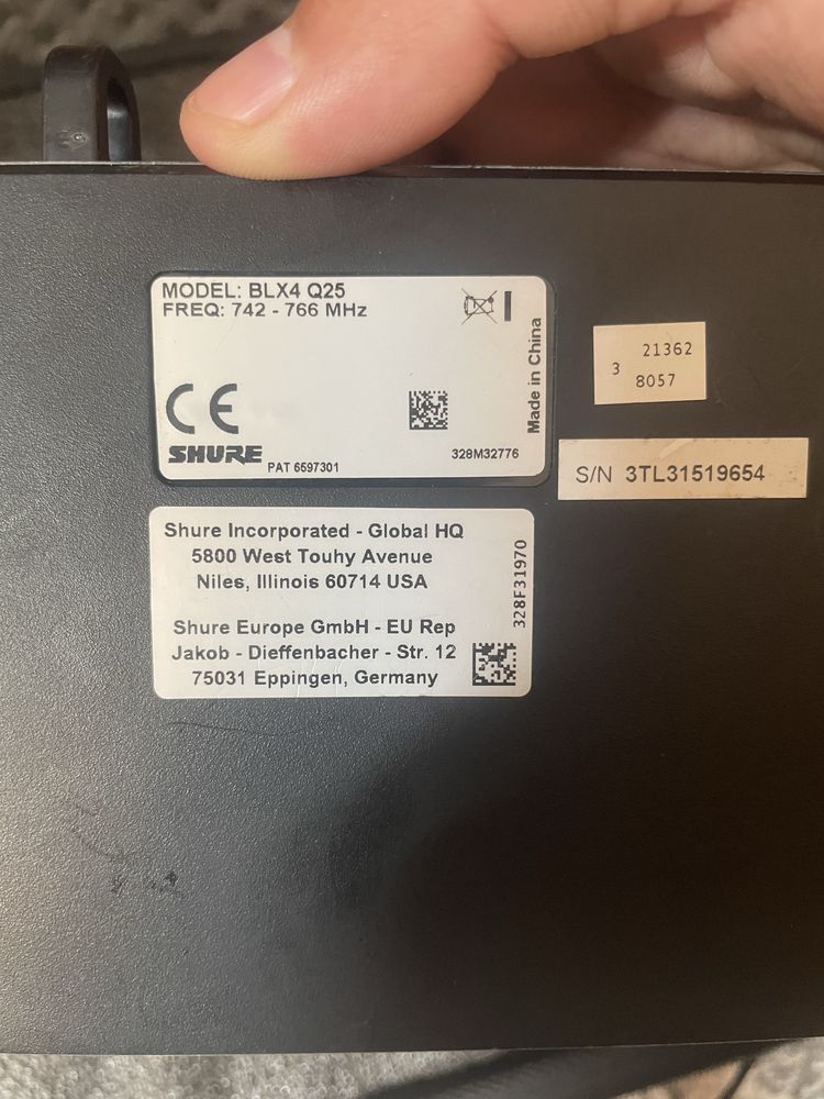 Оригинал shure blx4 микрофон