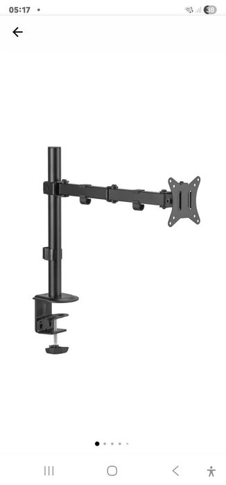 Suport de birou pentru monitor, 17-32 inch, brat dublu articulat