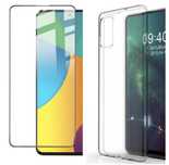 Husa Silicon si Folie Sticla 12D 9H Samsung A32/A33/A34/A35/A25/A26