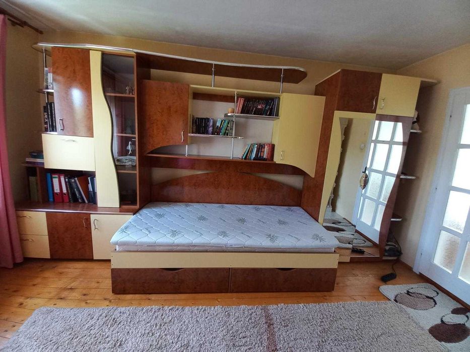 Mobilă Dormitor | Pat de o persoană, birou