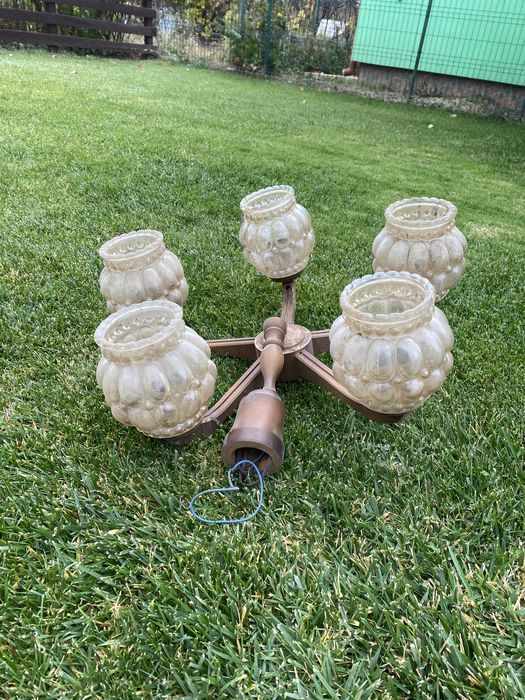 Candelabru lemn 6 brate