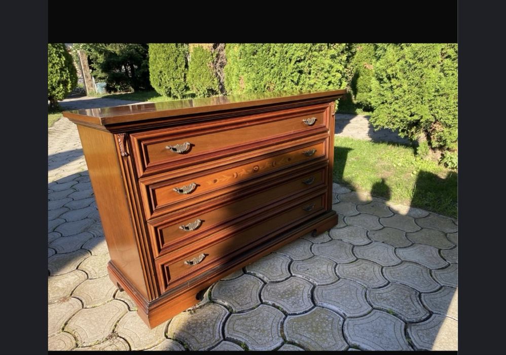 Dormitor lemn masiv pat matrimonial