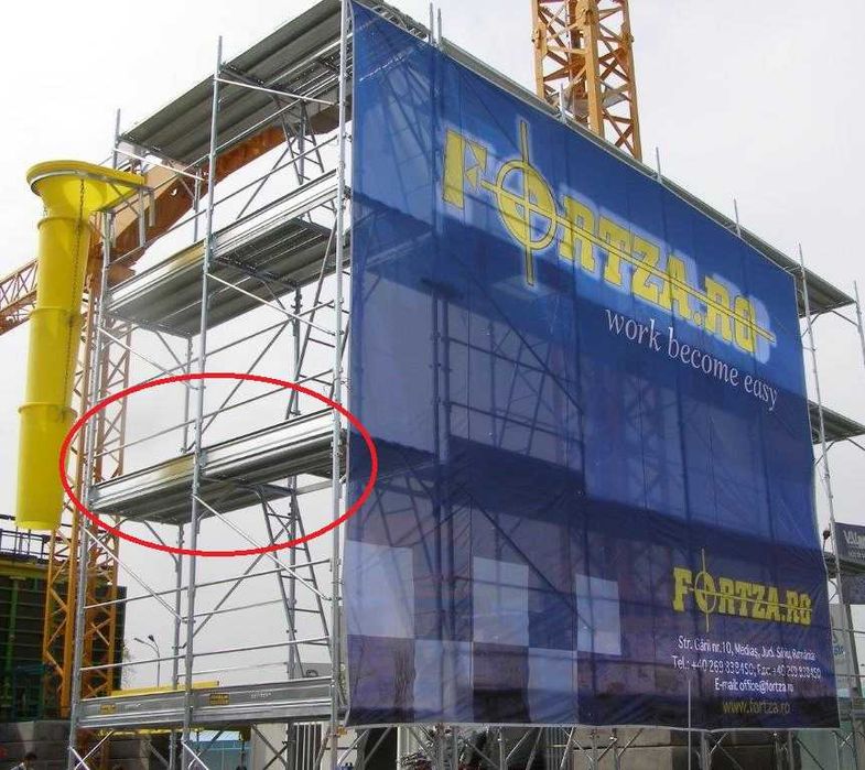 Battitaco, tabla protectie schela, protectie pentru picior la schela