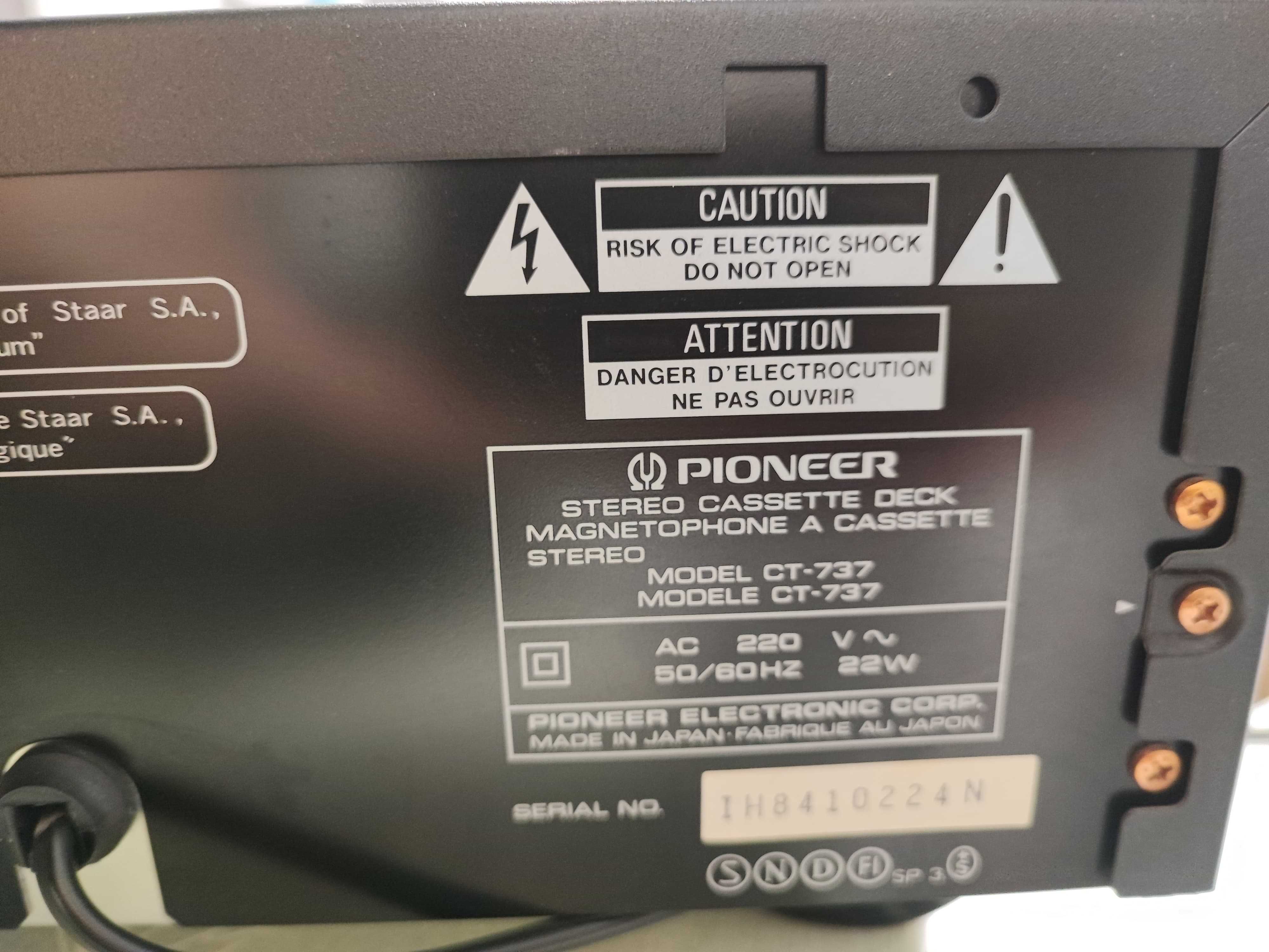 3 head Pioneer CT-737