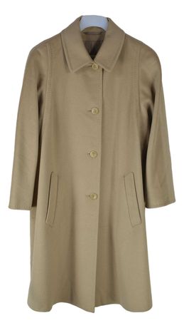 Palton "Bell Coat" Dama Basler Marimea XL Bej din Lana si Angora BR25