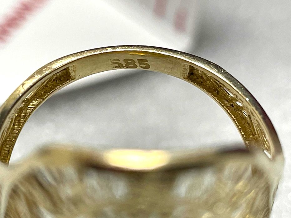 Дамски Златен Пръстен-3,229 грама, 14К (проба 585)