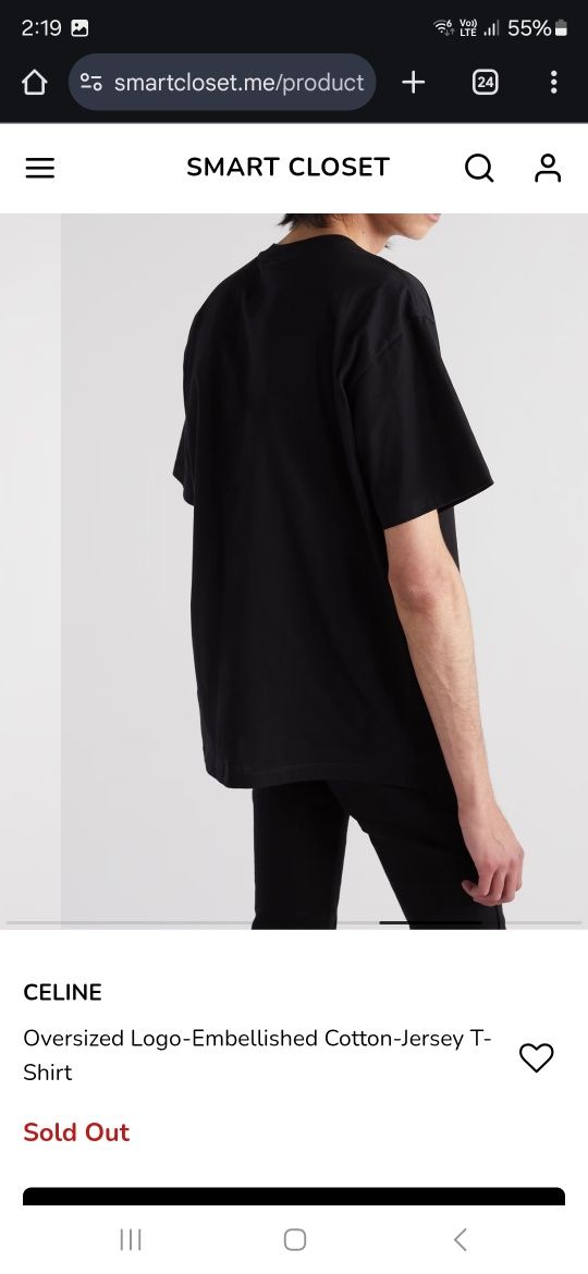 Тениска CELINE размер XXL