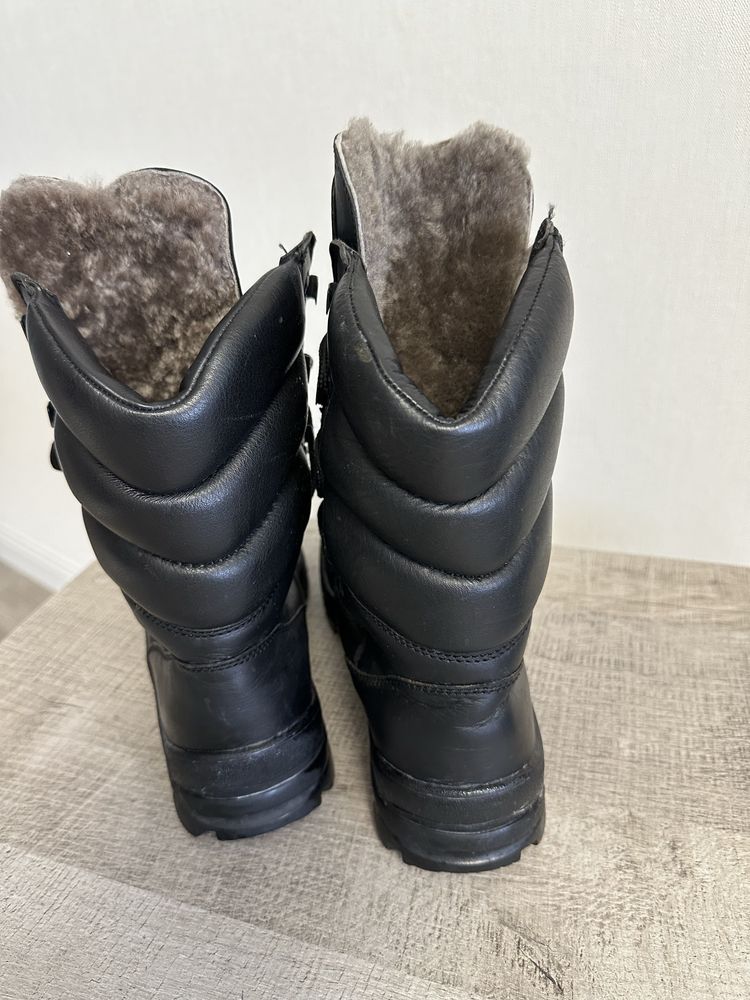 Зимние ботинки с высокими берцами Garsing кожа/овчина р.42