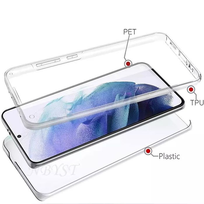 Husa 360 Samsung S21 S22 S23 S24 S25 Plus Ultra Clear Fata Spate Hard