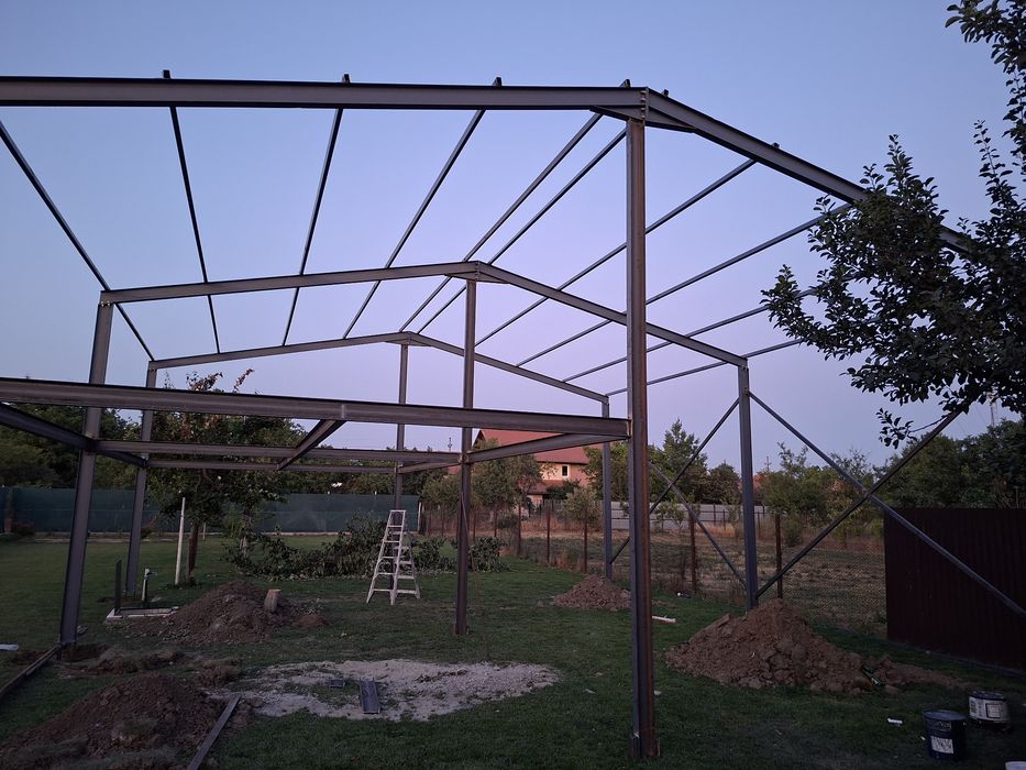 Vand structura metalica de 10x10x4 pentru service auto
