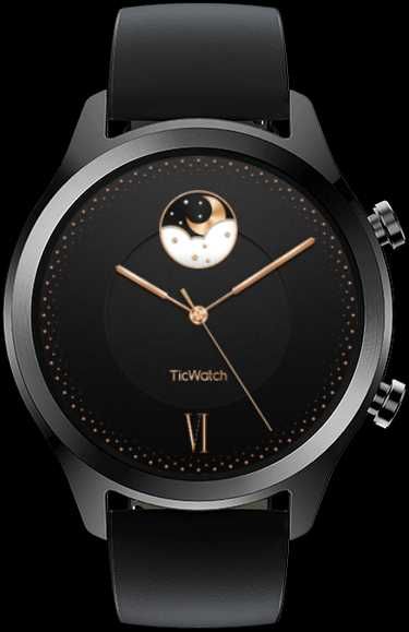 Ceas inteligent Mobvoi TicWatch C2+ Onyx,NFC,G pay,GPS