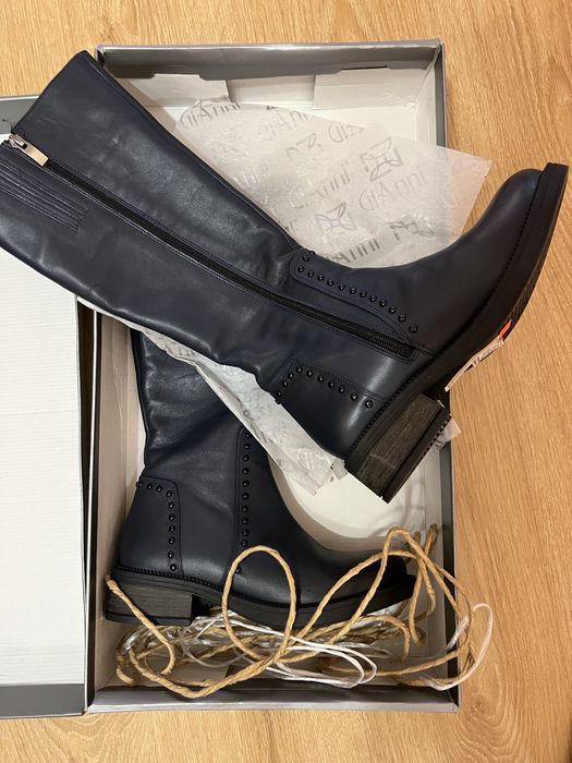 Уникални ботуши GiAnni естествена кожа