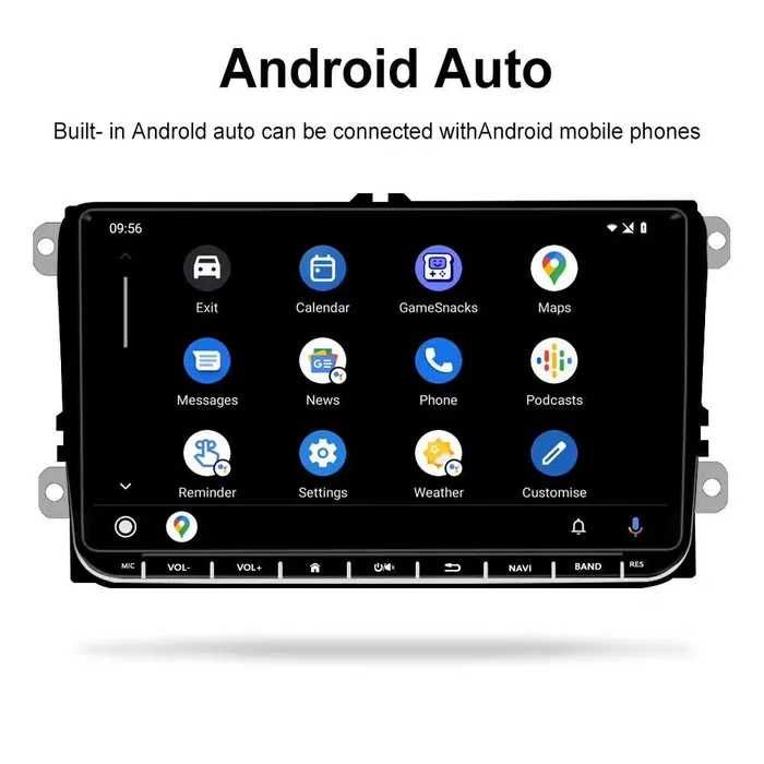 9 Инч Android Мултимедия с CarPlay за VW Golf 5 6 Polo Passat Touran