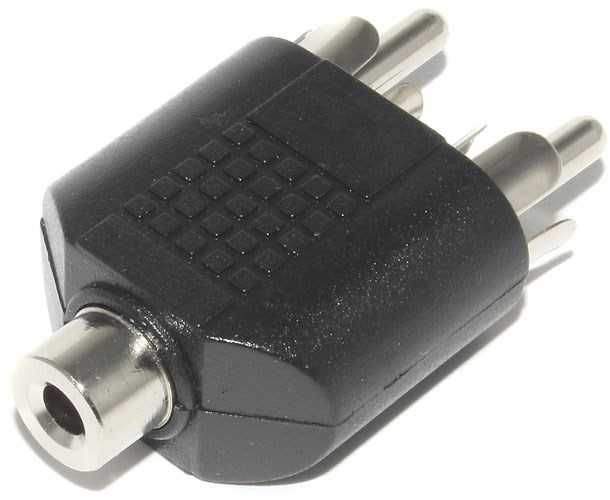 Переходник(разветвитель)Mini Jack 3.5 мм - 2 x RCA.