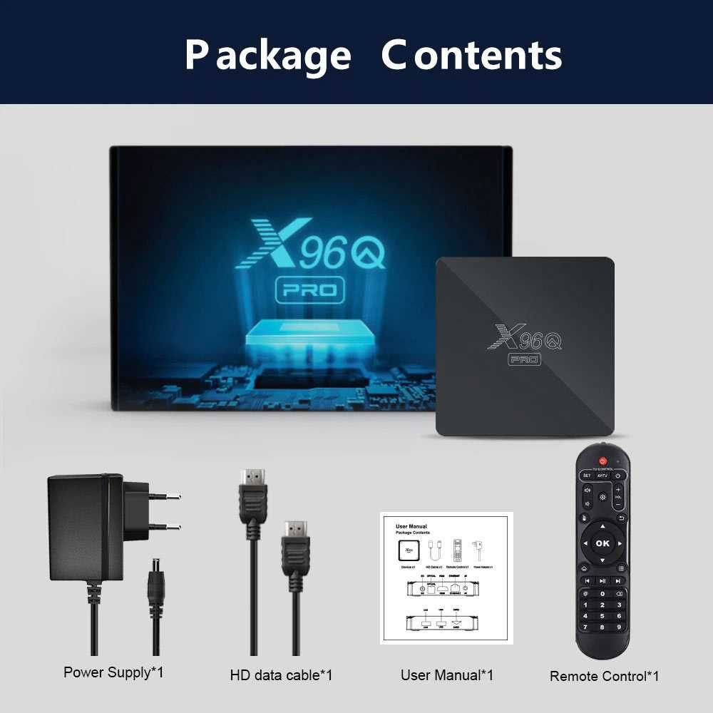 MINI PC Android 10 TV Box X96Q PRO, Dual WiFi, configurat România