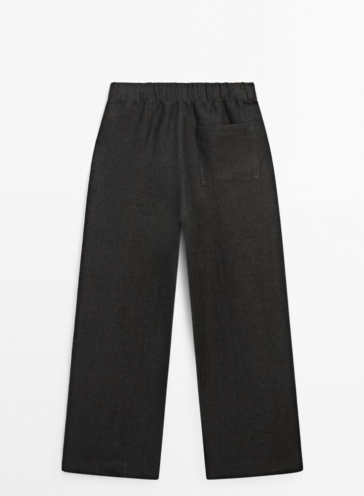 Pantaloni largi Massimo Dutti, din in