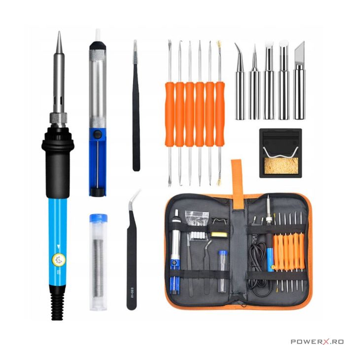 Kit profesional pentru lipit, letcon, putere 60 W, temperatura