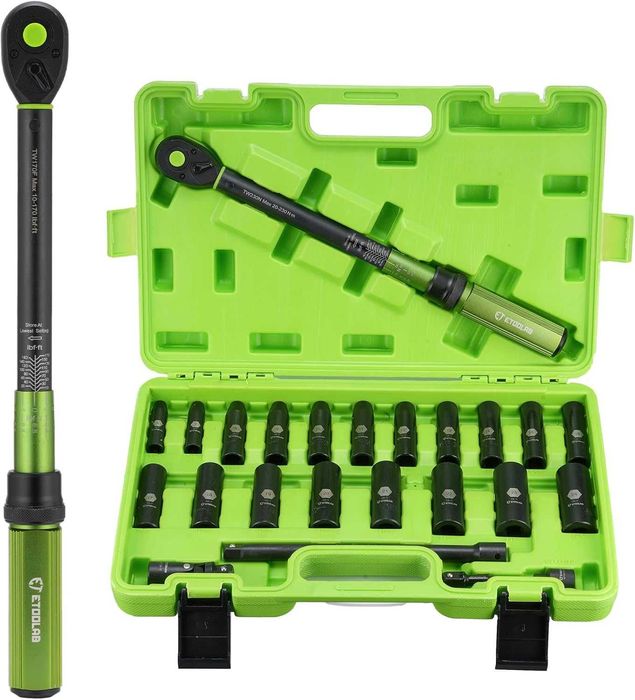 2.	Etoolab преносим динамометричен гаечен ключ и комплект вложки