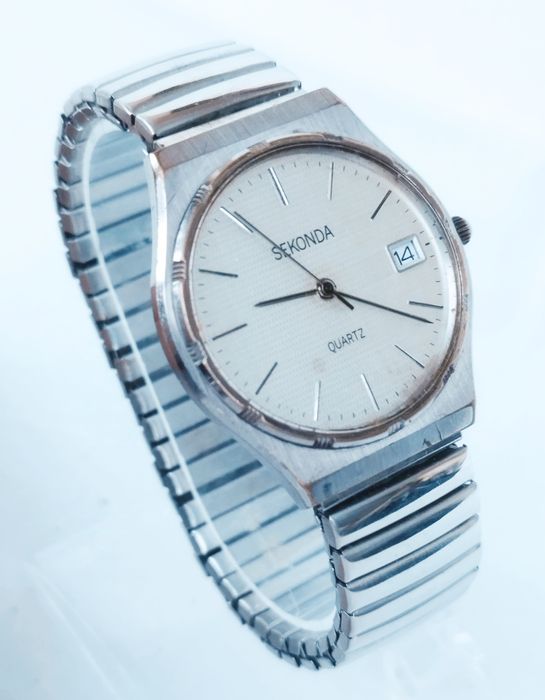 Ceas bărbătesc Sekonda cu quartz, carcasă și curea din oțel inoxidabil