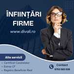 Înființări firme (SRL, PFA) / Înființare firmă