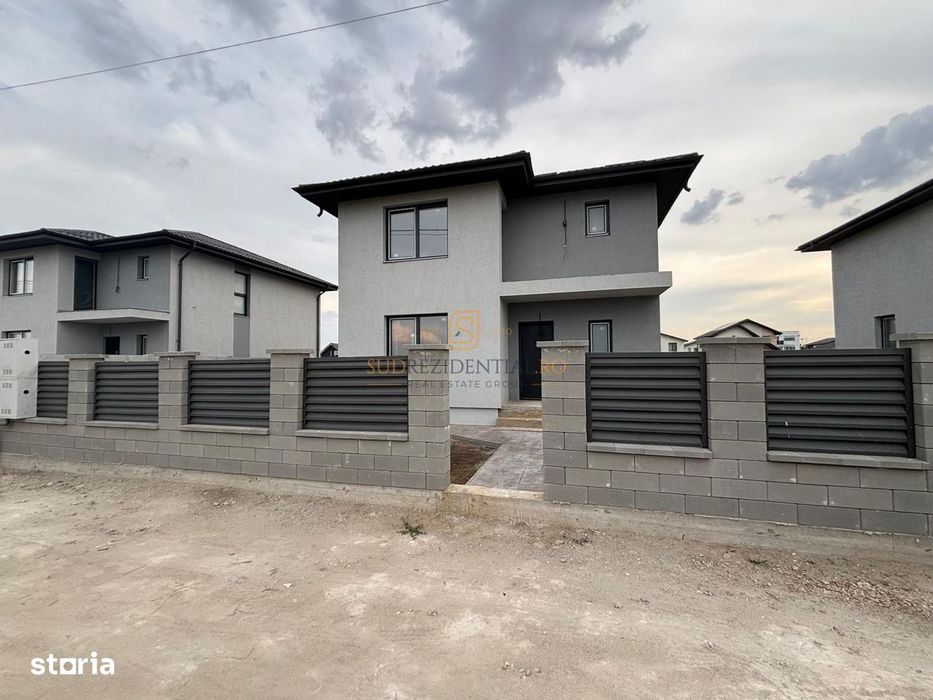 Vila individuala P+1E+Pod, 145 mp utili, teren 441 mp, Comuna Berceni