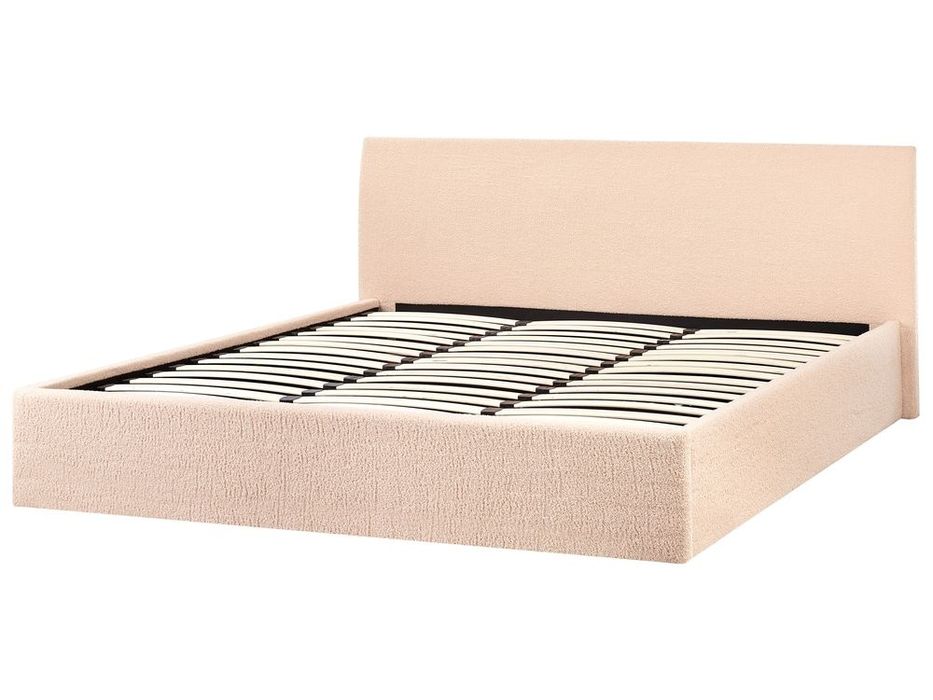 NOU Pat dormitor 180cm ORBEY, boucle, bej