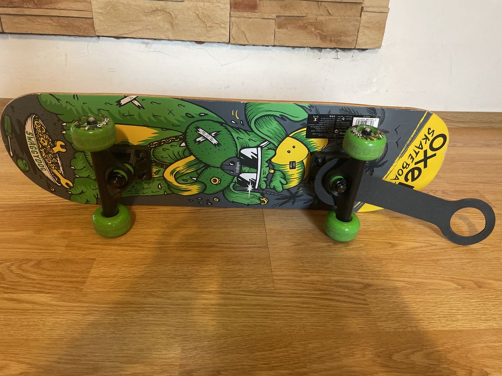 Oxelo skate play 3 DOG GREEN