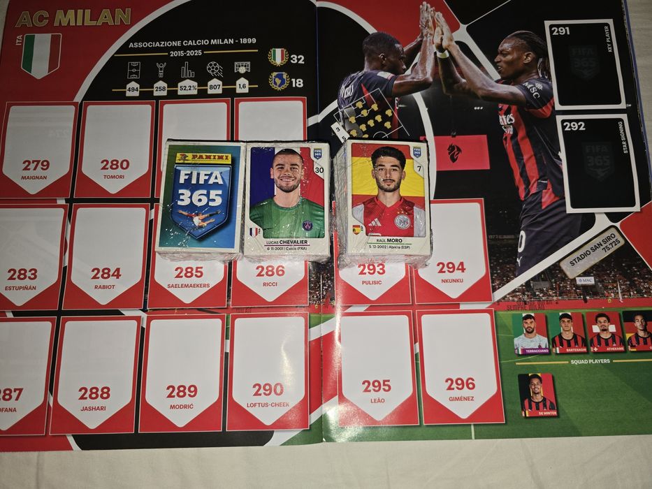 Album complet,nelipit,Panini Fifa 365 2026, 520 lei