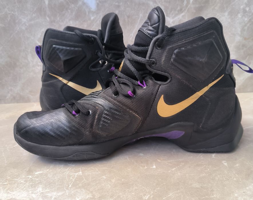 Nike LeBron XIII (13) Gold Purple Black номер 45