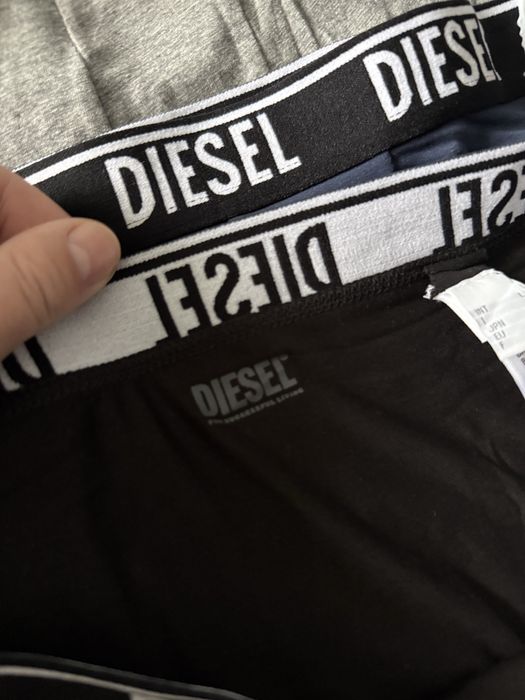 Diesel set 3 boxeri gri-negru-bleumarin marimea L noi originali