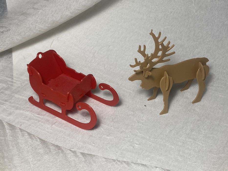 Docoratiuni craciun printate 3D - ornamente brad