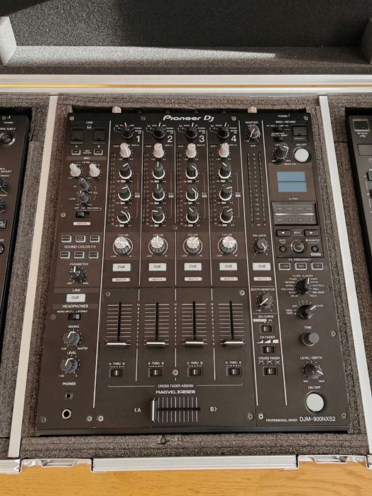 DJ Pack: 2×CDJ‑2000 NXS2 +DJM‑900 NXS2 cu flight‑case și cabluri noi